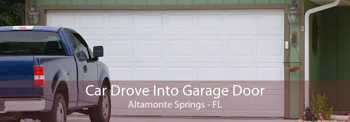 Car Drove Into Garage Door Altamonte Springs - FL