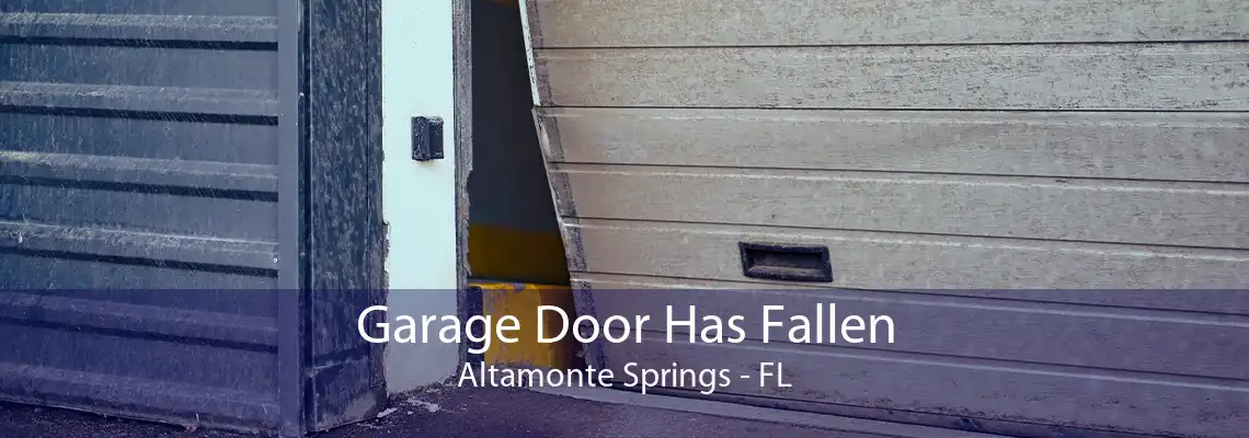 Garage Door Has Fallen Altamonte Springs - FL