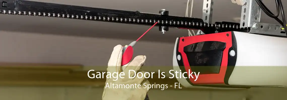 Garage Door Is Sticky Altamonte Springs - FL