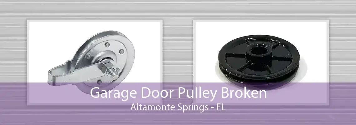 Garage Door Pulley Broken Altamonte Springs - FL