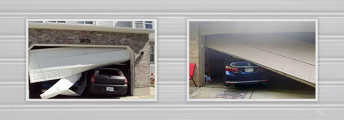 Repair Commercial Garage Door Got Hit By A Car in Altamonte Springs, Florida